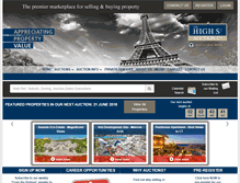 Tablet Screenshot of highstreetauctions.com